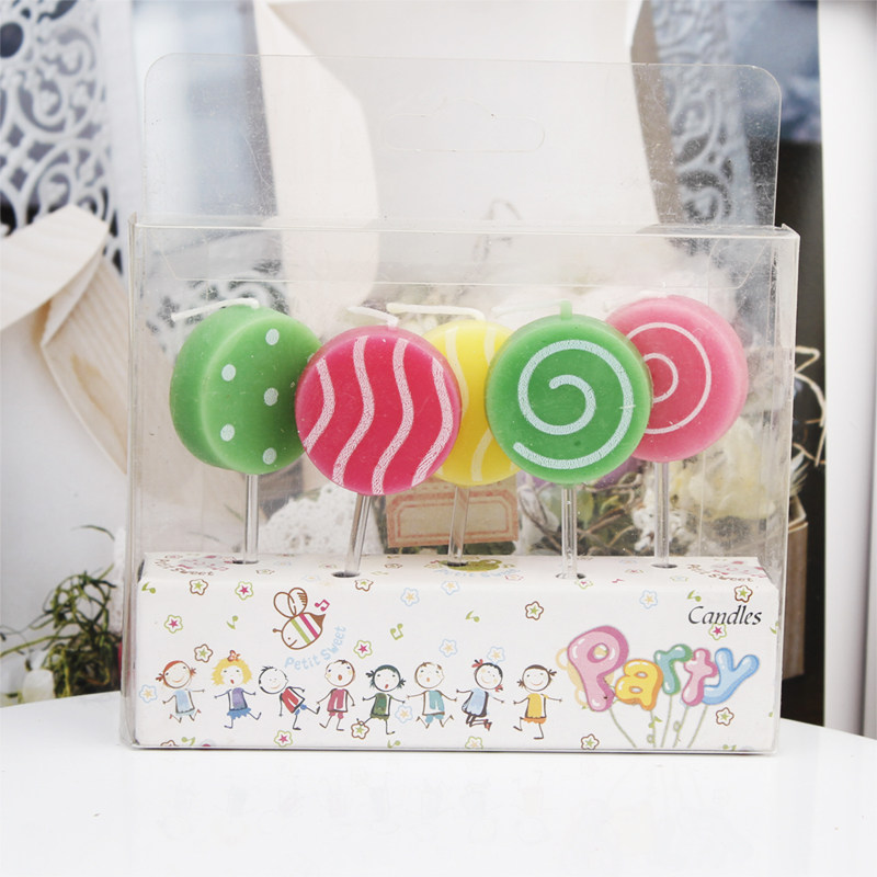 Japanese Candle Wax - 5 candele, decorazioni creative per torte,
